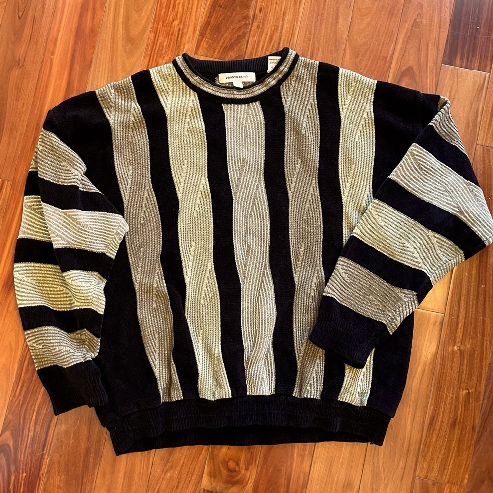 Vintage Coogi style Pronto-Uomo sweater Sz XL